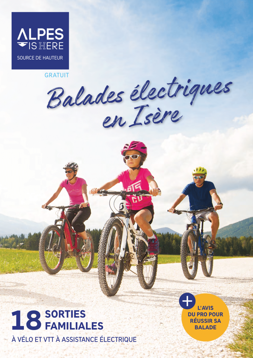 Brochure balades en vélo et vtt à assistance électrique en Isère