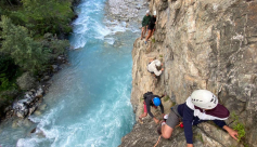 Via Ferrata encadrée à Saint Christophe en Oisans