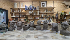 Les ateliers du jar(t)din : mini-stage famille d&#039;initiation à la sculpture en papier mâché