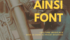 Lecture musicale – Ainsi font…