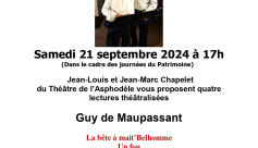 Lectures théâtralisées : Guy de Maupassant