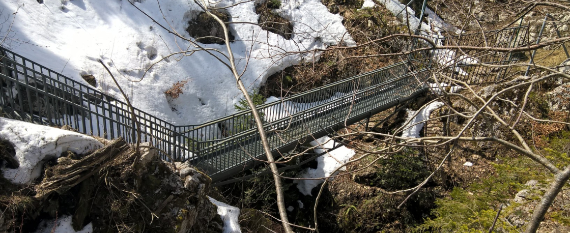 Passerelle du scialet de Malaterre