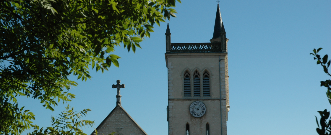 glise Saint-Symphorien de Morestel, cit des peintres - Balcons du Dauphin -  moins d'une heure de Lyon - Nord-Isre