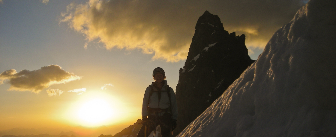 La montagne avec un guide