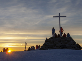 Photo de la Croix de Chamrousse en hiver