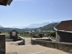 Vue de la Chapelle sur la valle et sur le Massif du Vercors