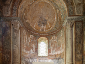 Chapelle Haute de Saint-Chef - Fresques romanes