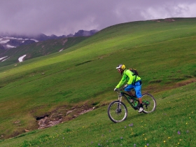 Freeride depuis le col en aller retour