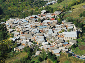 Vue arienne de Besse-en-Oisans