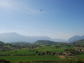 Vue depuis les crtes d'Herbeys sur Bri et Angonnes et le Vercors