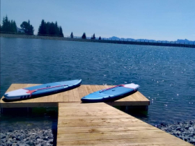 Photo du paddle au lac de Roche