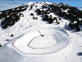 Photo lac de Lauze en hiver