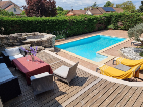 Piscine de la Chambre d'htes chez Amlie - Crmieu - Balcons du Dauphin