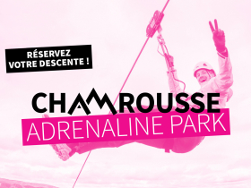 Photo activit tyrolienne gante Adrenaline Park Chamrousse